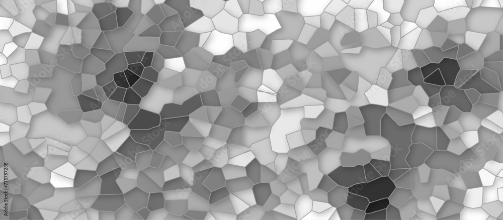 Poster abstract white quartz broken stained-glass background with colorful line. geometric modern technolog