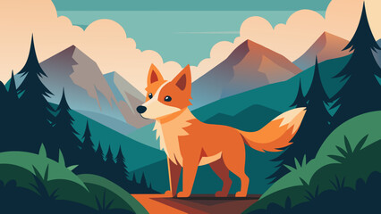 fox in the woods