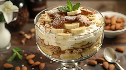 Banana Mascarpone Mousse Trifles
