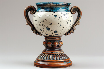 Fototapeta na wymiar Vase, ornate, decorative urn, ceramic, jug, isolated