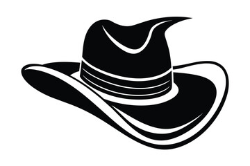 cowboy-hat-silhouette-vector-illustration- illu ve.eps