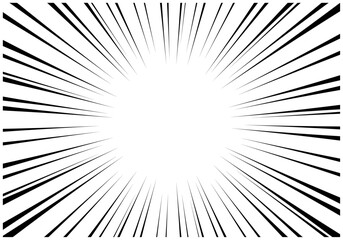 Fototapeta premium 漫画で使える集中線放射線の背景6