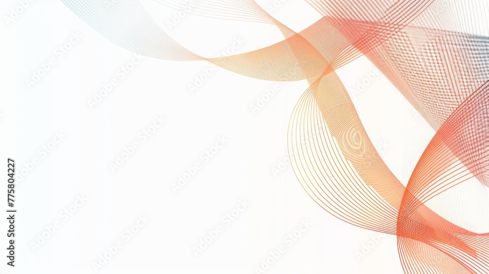 Canvas Prints elegant frame boarder with mathematical lined theme on a white background
