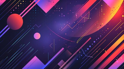 Modern and trendy abstract geometric background