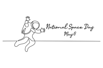 line art of National Space Day good for National Space Day celebrate. line art. illustration.