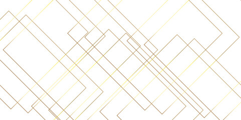 Luxury golden geometric square overlap layer lines on white background. Abstract luxury golden lines pattern texture business and presentation background. - obrazy, fototapety, plakaty