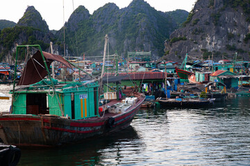 beautiful limestone rocks and secluded beaches in Ha Long bay, UNESCO world heritage site, Vietnam - 775808444