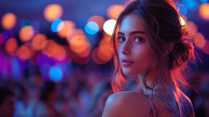 girl modeling at a fashion show