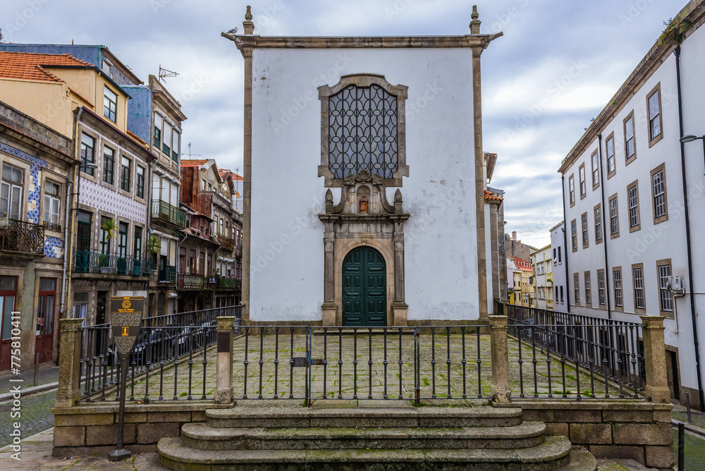 Canvas Prints Capela dos Alfaiates - small chapel in Porto city, Portugal