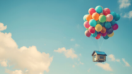 Obraz premium Balloon House , generative ai