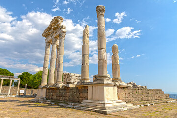 The Temple of Trajan in Pergamon Ancient City