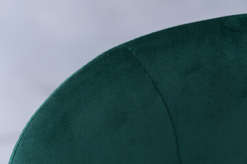 Dark green fabric background. Green fabric for furniture