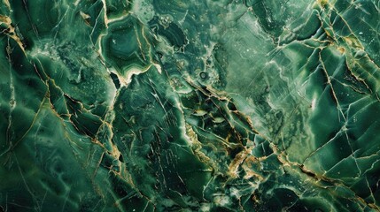 Green and gold natural marble texture.