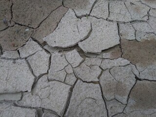 dry cracked soil