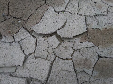 dry cracked soil