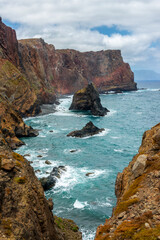 Scenic landscape at Ponta de São Lourenço, Madeira island, Portugal - 775816888