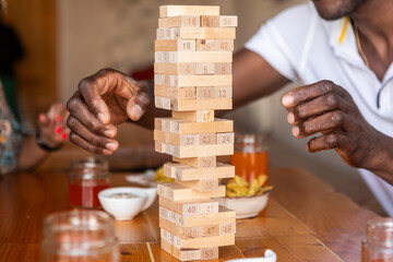 Casual game night with friends at a local bar