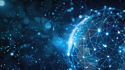 Obraz premium Global network connection and technology concept.