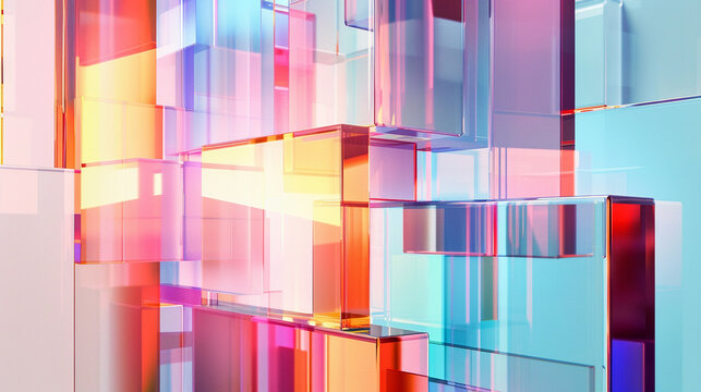 Abstract Geometric Colorful Background