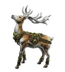 horse isolated on white