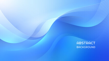A blue background with a soft wavy shapes.