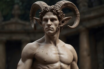 Faun statue