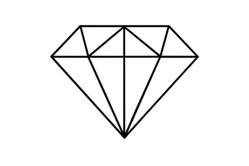 diamond-element-isolated-isolated-on-white-vector illustration