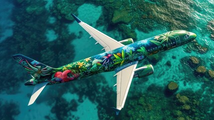 High-Flying Creativity: Abstract Art on Plane
