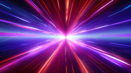 High speed light tunnel movement trajectory