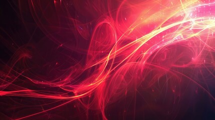 Abstract background wallpaper ,abstract red background with glowing lines and bokeh, technology background ,Abstract red light and laser beams fractals and glowing shapes multicolored art background 
