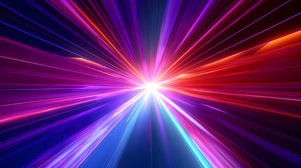 High speed light tunnel movement trajectory