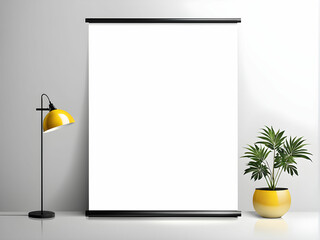 Mock-up vinyl banner on white background vector illustration design.
 - obrazy, fototapety, plakaty
