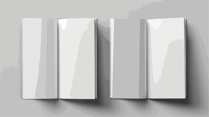 Vector mockup for the presentation of the brochure. white