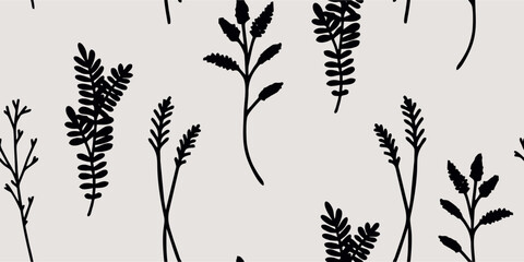 Botanical pattern illustration floral graphic - 775844888