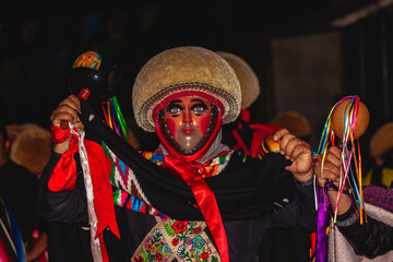 Parachicos en la Fiesta Grande de Chiapa de Corzo - obrazy, fototapety, plakaty