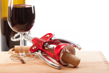 Good dry red wine at tasting
