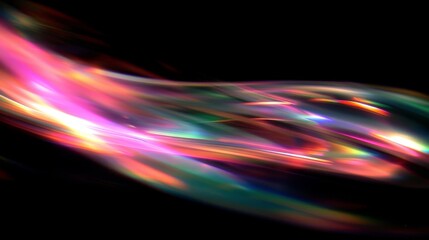 abstract blurred colorful lights on a black background