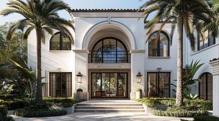 Obraz premium Beautiful exterior of a luxury home.