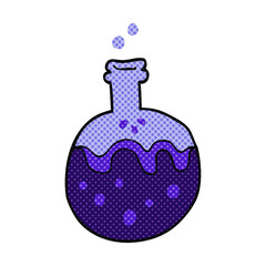 freehand drawn cartoon magic potion