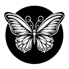 Monarch butterfly silhouettes collection, vector illustration isolated on white background.
Set of realistic vector butterflies. Collection of vintage elegant illustrations of butterflies. 
