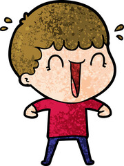 laughing cartoon man
