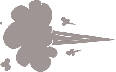 cartoon doodle whooshing cloud