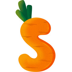 carrot alphabet s