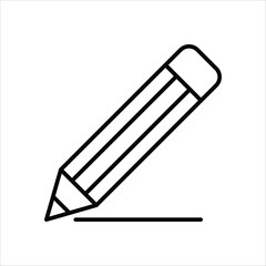 Pencil icon editable stock vector icon