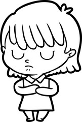 cartoon woman