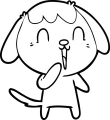 cute cartoon dog