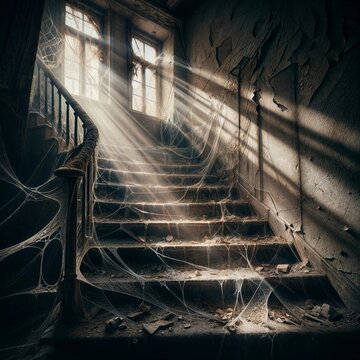 Image of old abandoned stairs