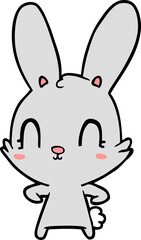 cute cartoon rabbit