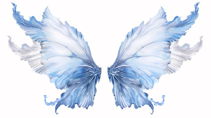 Obraz premium colorful fantasy fairy wings are isolated on a white background for use in your creative projects