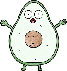 cartoon avocado